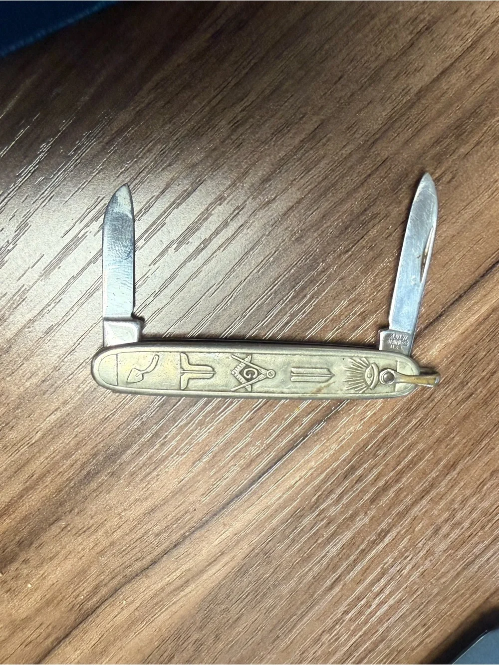 Anvil Masonic Pocket Knife Pendant collectible